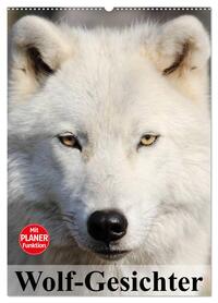 Wolf-Gesichter (Wandkalender 2026 DIN A2 hoch), CALVENDO Monatskalender