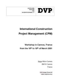 Vorderes Coverbild International Construction Project Management Forum (ICPMF)