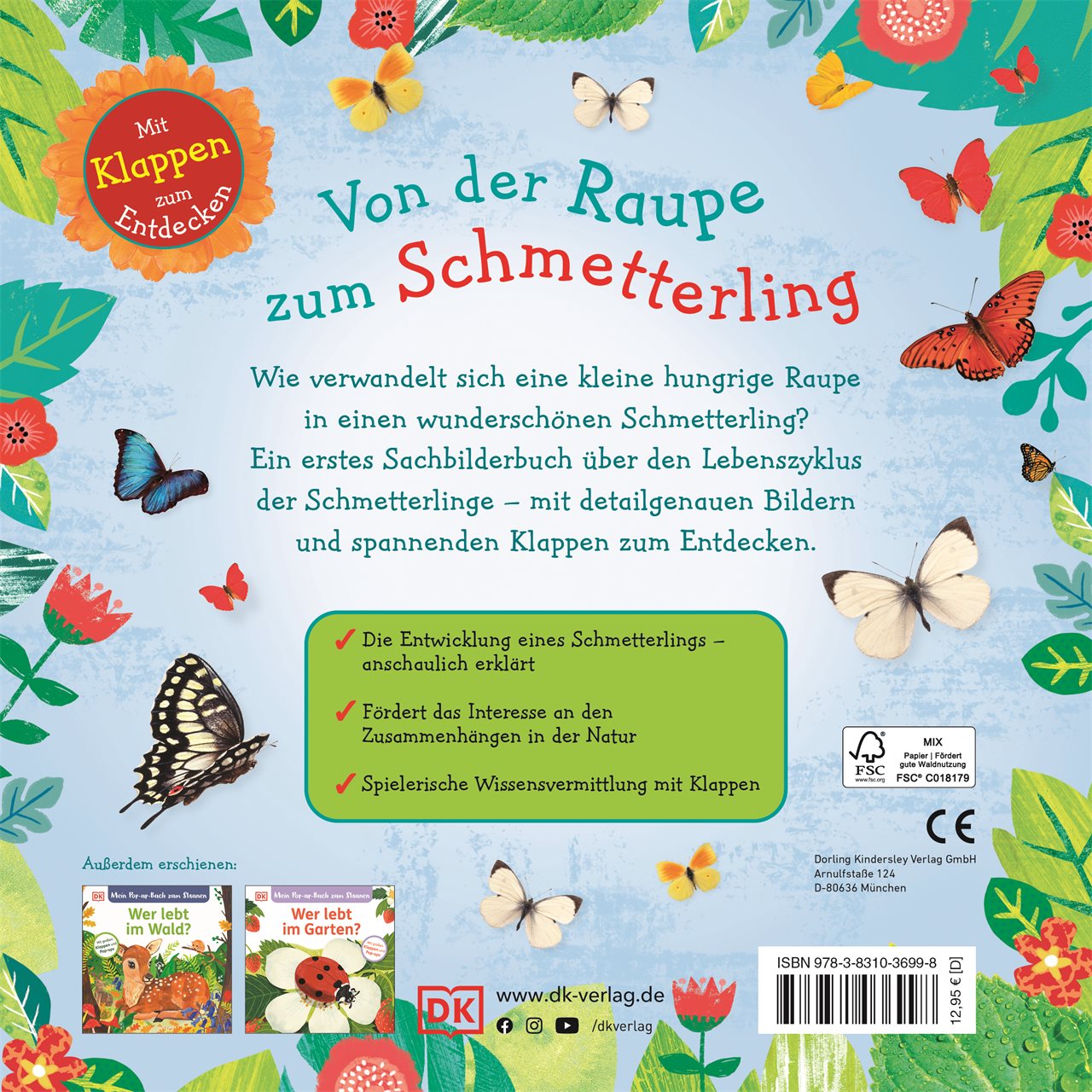 Rückseitencover Wie wird die Raupe zum Schmetterling?