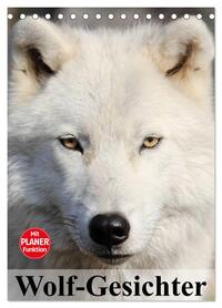 Wolf-Gesichter (Tischkalender 2026 DIN A5 hoch), CALVENDO Monatskalender