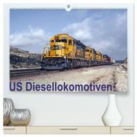 US Diesellokomotiven (hochwertiger Premium Wandkalender 2025 DIN A2 quer), Kunstdruck in Hochglanz