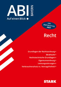 STARK Wirtschaft und Recht - Abi - Auf einen Blick! 2025 Bayern - Recht
