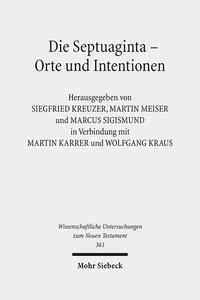 Vorderes Coverbild Die Septuaginta - Orte und Intentionen