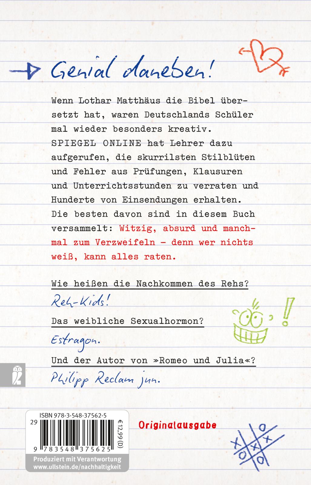 Rückseitencover Nenne drei Nadelbäume: Tanne, Fichte, Oberkiefer