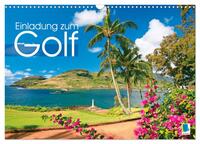 Vorderes Coverbild Einladung zum Golf (Wandkalender 2025 DIN A3 quer), CALVENDO Monatskalender