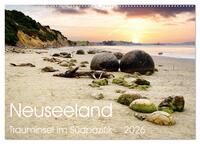 Neuseeland Trauminsel im Südpazifik (Wandkalender 2026 DIN A2 quer), CALVENDO Monatskalender