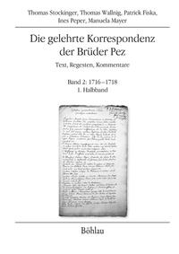 Die gelehrte Korrespondenz der Brüder Pez
