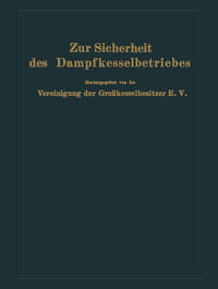 Zur Sicherheit des Dampfkesselbetriebes