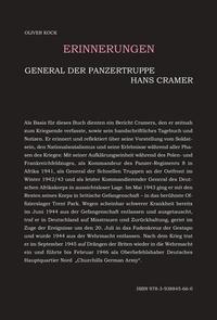 General der Panzertruppen Hans Cramer - Erinnerungen