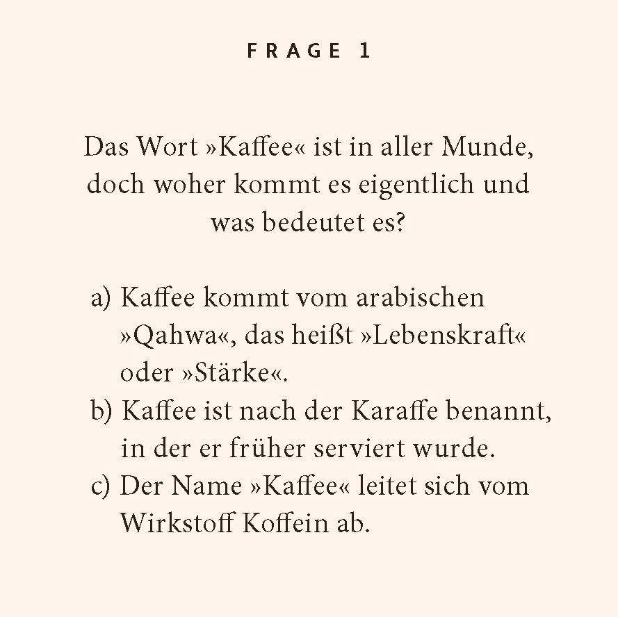 Beispielinhalt (Bild) Kaffee-Quiz
