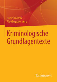 Vorderes Coverbild Kriminologische Grundlagentexte
