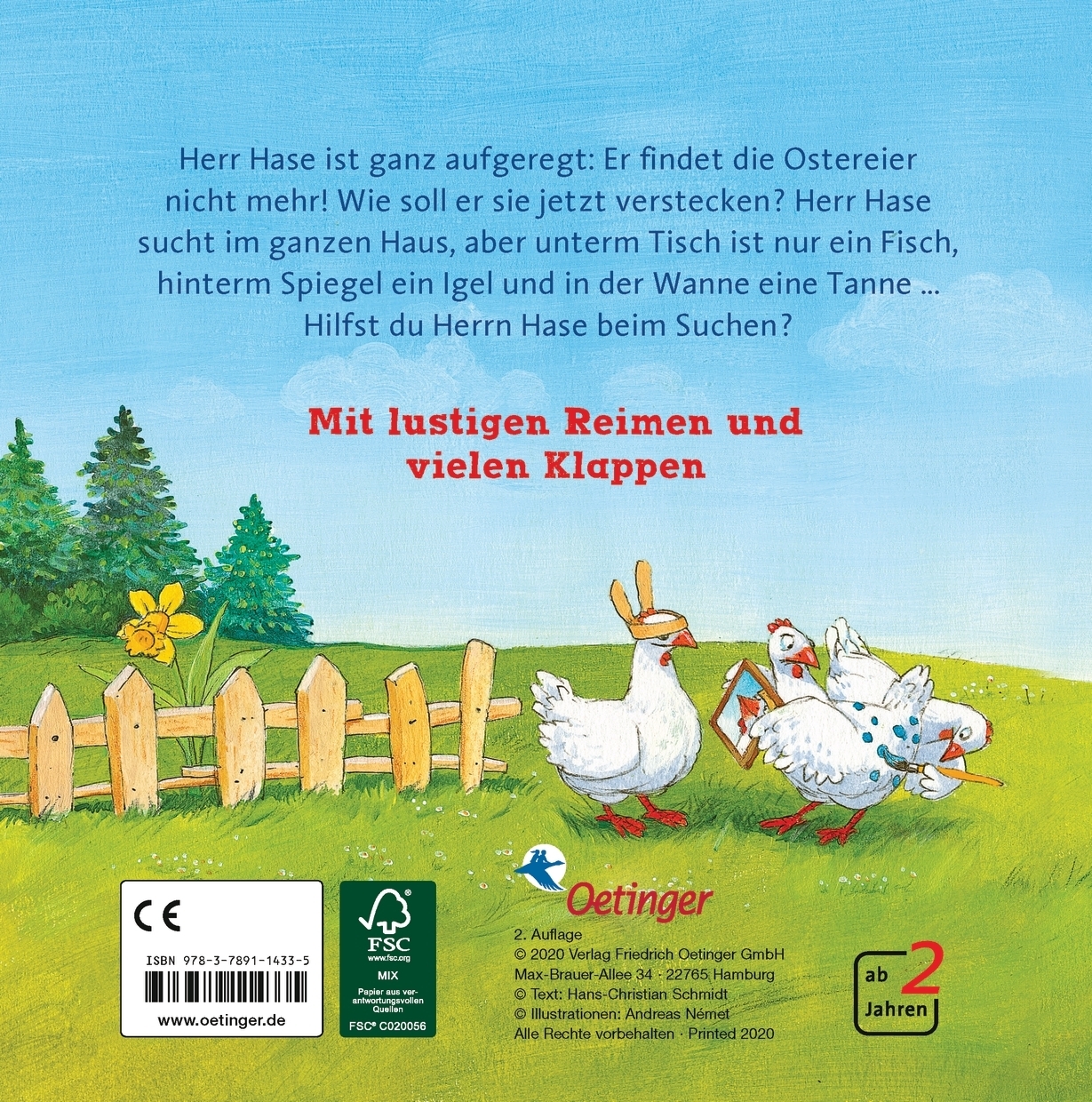 Rückseitencover Wo sind bloß die Ostereier?