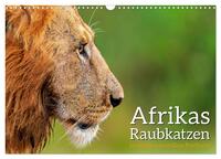 Afrikas Raubkatzen in eindrucksvollen Portraits (Wandkalender 2025 DIN A3 quer), CALVENDO Monatskalender