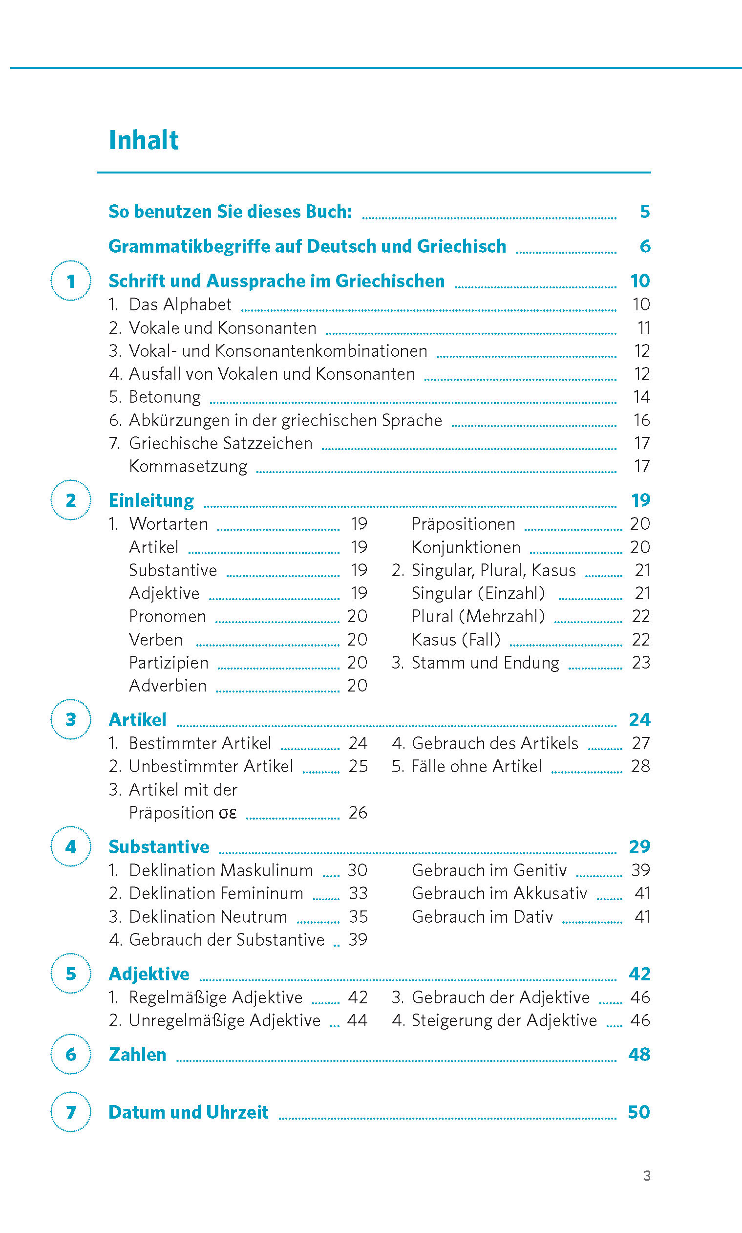 Beispielinhalt (Bild) PONS Grammatik kurz & bündig Griechisch