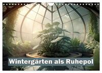 Wintergärten als Ruhepol (Wandkalender 2025 DIN A4 quer), CALVENDO Monatskalender