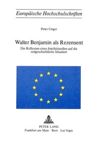 Vorderes Coverbild Walter Benjamin als Rezensent