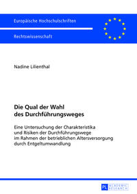 Die Qual der Wahl des Durchführungsweges