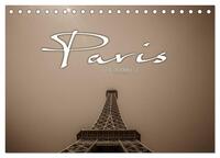 Paris (Tischkalender 2025 DIN A5 quer), CALVENDO Monatskalender