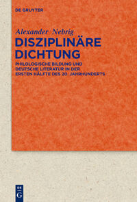 Vorderes Coverbild Disziplinäre Dichtung