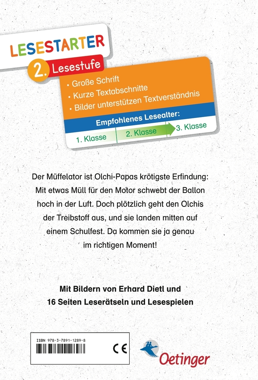 Rückseitencover Die Olchis auf dem Schulfest