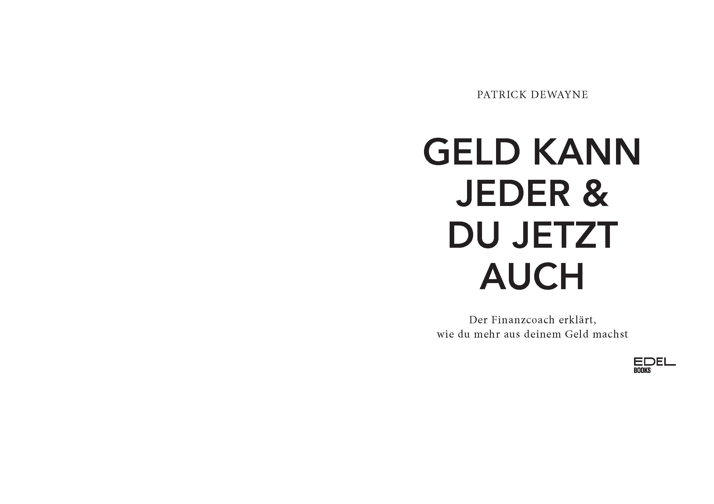 Beispielinhalt (Bild) Geld kann jeder & du jetzt auch