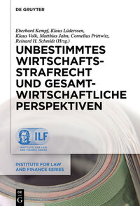 Vorderes Coverbild Unbestimmtes Wirtschaftsstrafrecht und gesamtwirtschaftliche Perspektiven