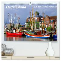 Ostfriesland an der Nordseeküste (hochwertiger Premium Wandkalender 2025 DIN A2 quer), Kunstdruck in Hochglanz