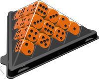 Spiel mini Würfelpyramide orange