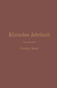 Vorderes Coverbild Klinisches Jahrbuch