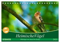 Heimische Vögel (Tischkalender 2025 DIN A5 quer), CALVENDO Monatskalender