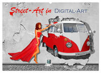 Street-Art in Digital-Art by Mausopardia (Wandkalender 2025 DIN A2 quer), CALVENDO Monatskalender