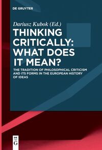 Vorderes Coverbild Thinking Critically: What Does It Mean?