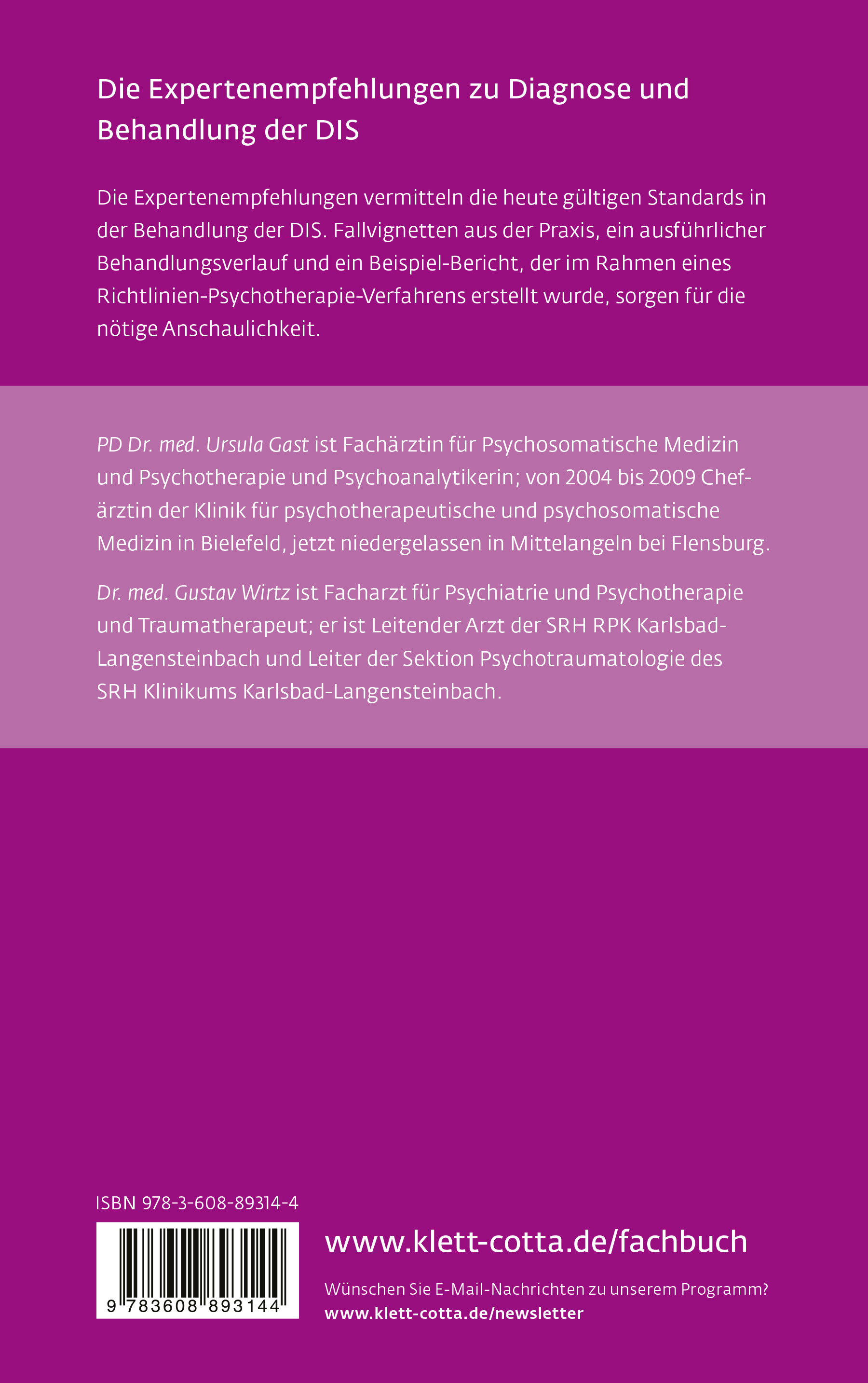 Rückseitencover Dissoziative Identitätsstörung bei Erwachsenen (2. Aufl.) (Leben Lernen, Bd. 342)