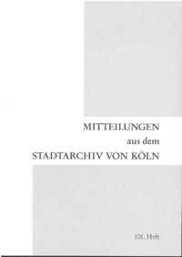 Akten der Kulturverwaltung der Stadt Köln / Akten der Kulturverwaltung der Stadt Köln 1880 - 1930