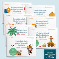Vorteils-Set: Mit dem Grundschulkönig durch die 4. Klasse - 7 Freiarbeitshefte zum Preis von 6