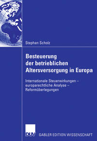 Vorderes Coverbild Besteuerung der betrieblichen Altersversorgung in Europa