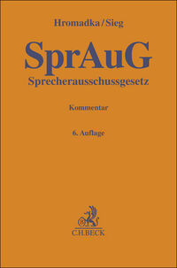 Gelbe Erläuterungsbücher / Sprecherausschussgesetz. SprAuG