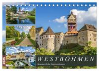 WESTBÖHMEN Sommerliche Impressionen (Tischkalender 2025 DIN A5 quer), CALVENDO Monatskalender