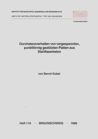 Durchstanzverhalten von vorgespannten, punktförmig gestützten Platten aus Stahlfaserbeton