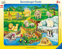 Vorderes Coverbild Kinderpuzzle 14 Teile - Zoobesuch
