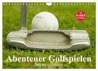 Abenteuer Golfspielen. Impressionen (Wandkalender 2026 DIN A4 quer), CALVENDO Monatskalender