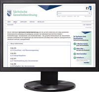 Vorderes Coverbild Sächsische Gemeindeordnung - Jahresabonnement bei Kombibezug Print und Datenbank