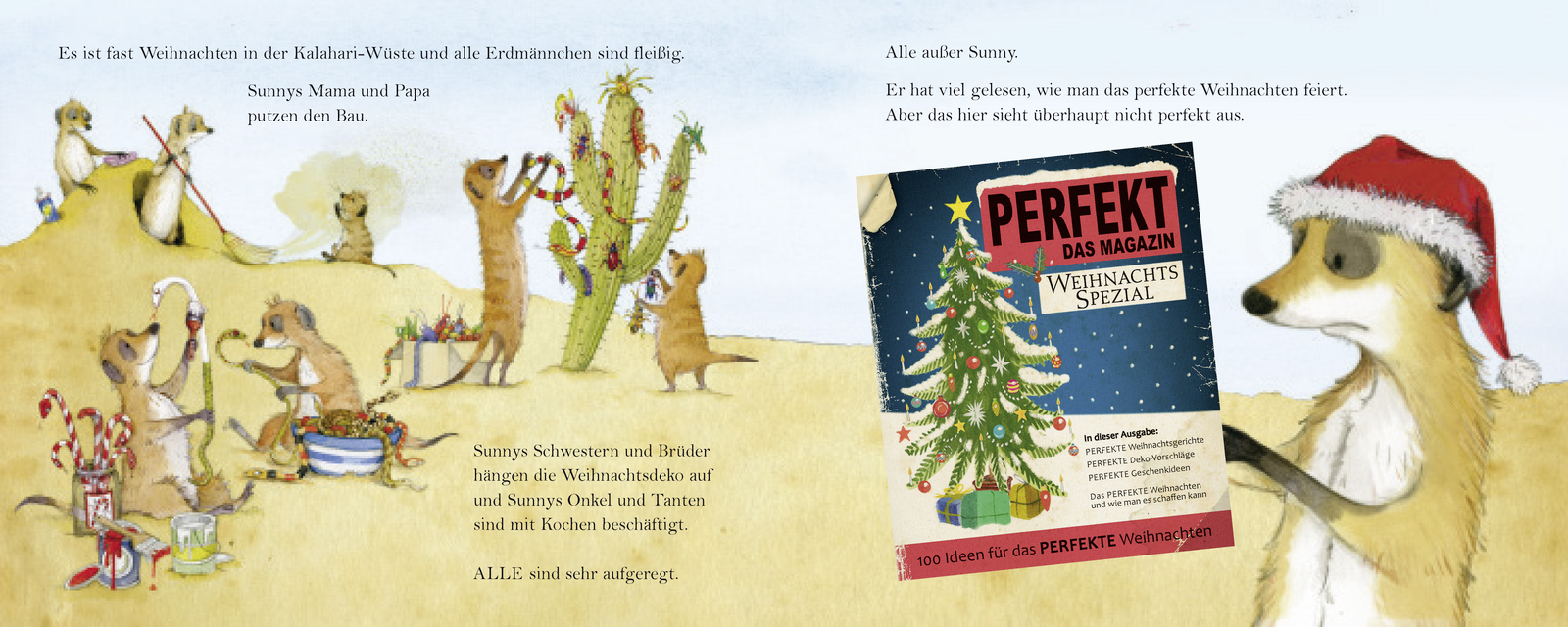 Beispielinhalt (Bild) Weihnachtspost vom Erdmännchen