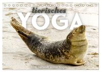 Tierisches Yoga - Eine Tierwelt voller Yogis. (Tischkalender 2025 DIN A5 quer), CALVENDO Monatskalender