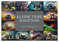 Kleine Tiere ganz nah (Wandkalender 2026 DIN A4 quer), CALVENDO Monatskalender