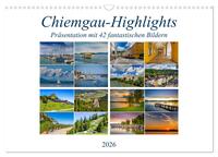 Chiemgau-Highlights (Wandkalender 2026 DIN A3 quer), CALVENDO Monatskalender