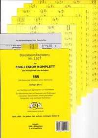 Vorderes Coverbild DürckheimRegister® EStG+EStDV KOMPLETT alle §§, OHNE Stichworte