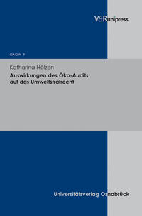 Vorderes Coverbild Auswirkungen des Öko-Audits auf das Umweltstrafrecht