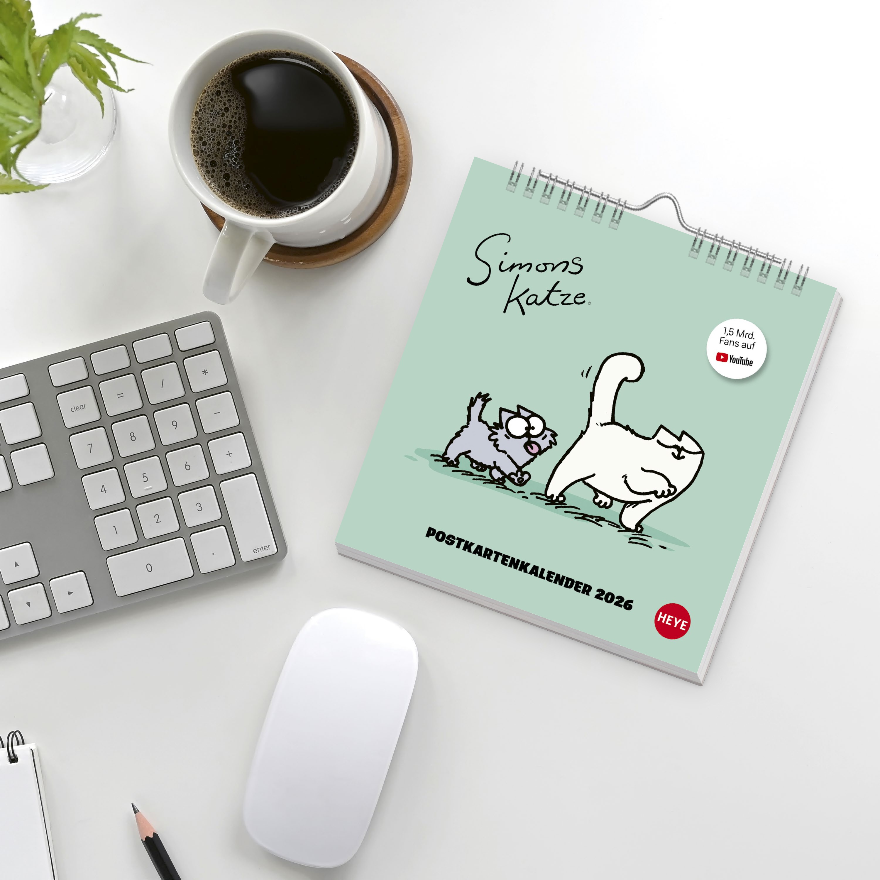 Simons Katze Postkartenkalender 2026