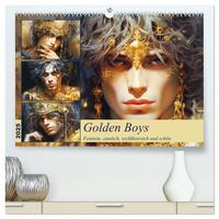 Golden Boys. Feminin, sinnlich, verführersich und schön (hochwertiger Premium Wandkalender 2025 DIN A2 quer), Kunstdruck in Hochglanz